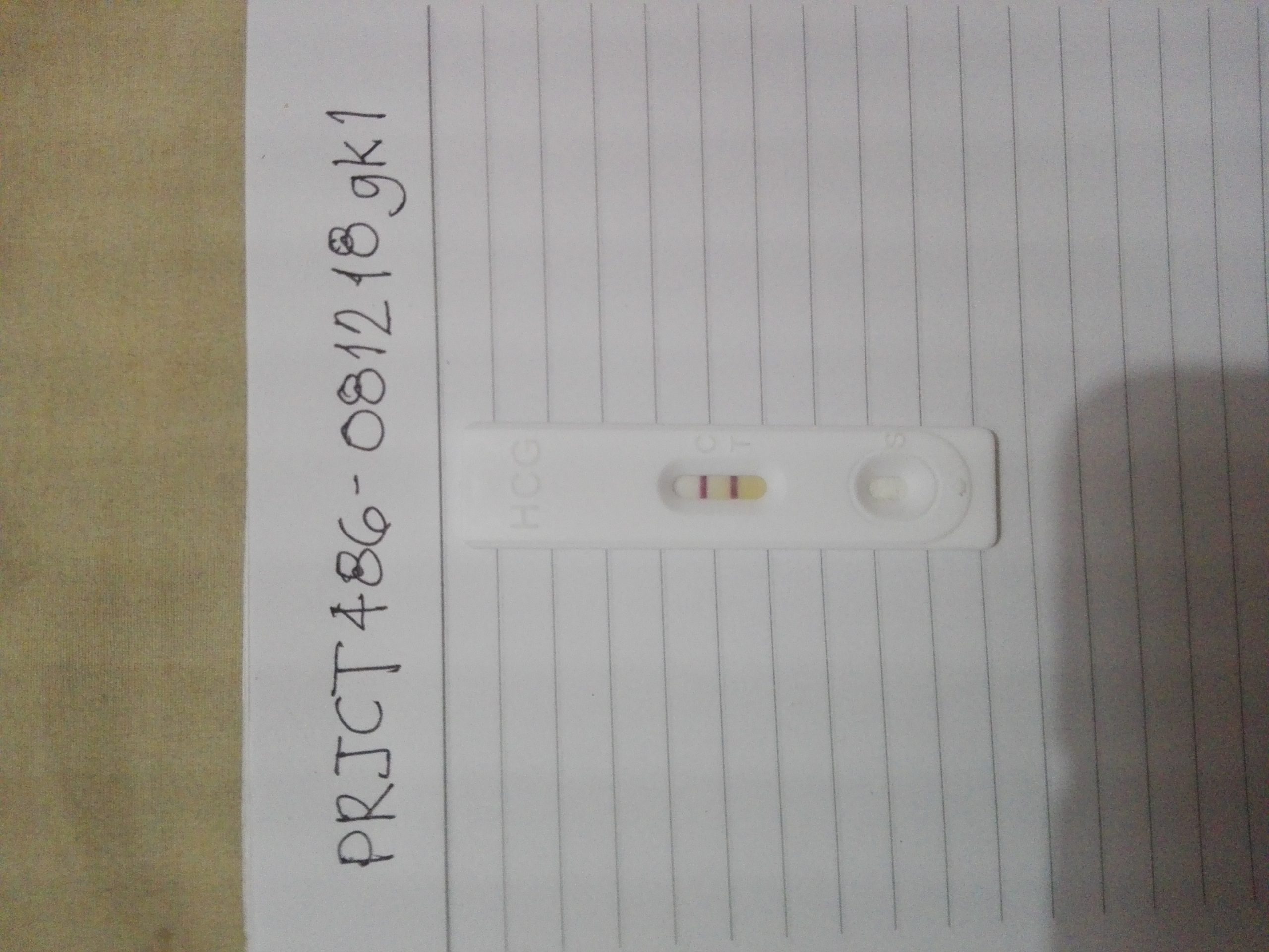 Pictures of Positive Pregnancy test results are required by Project 486 to confirm patient's pregnancy