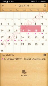 fertility calendar 