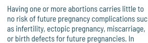 Multiple abortions are safe Project 486